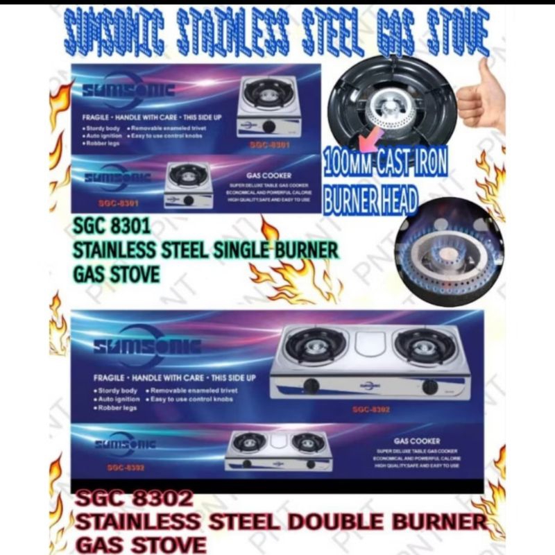 🌟 READY STOCK 🌟 Sunsonic GAS COOKER / DOUBLE / SINGLE | Shopee Malaysia