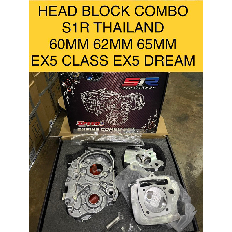 EX5 HEAD BLOCK COMBO SET ENGINE CRANKCASE COMBO SET S1R THAILAND 60MM ...