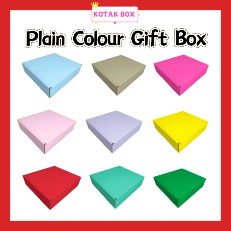 10PCS Plain Colour Gift Box / Morandi Color / Pastel Colour Series / E ...