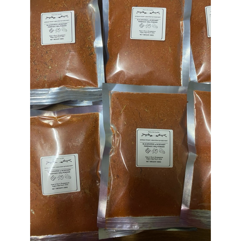 Serbuk Perap Ayam Bakar Serbuk Chicken Marinade Powder Blackpepper w ...