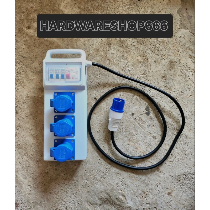 PORTABLE DISTRIBUTION BOX 220V / DB BOX 3WAY / JUNCTION BOX | Shopee ...
