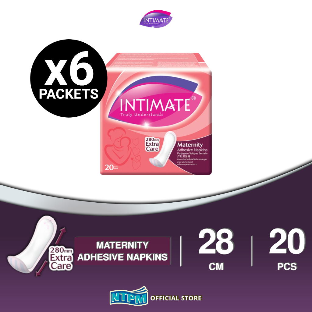 (P20) Intimate Maternity Pad 280mm (20's) x 6 Packets - [FREE INTIMATE ...