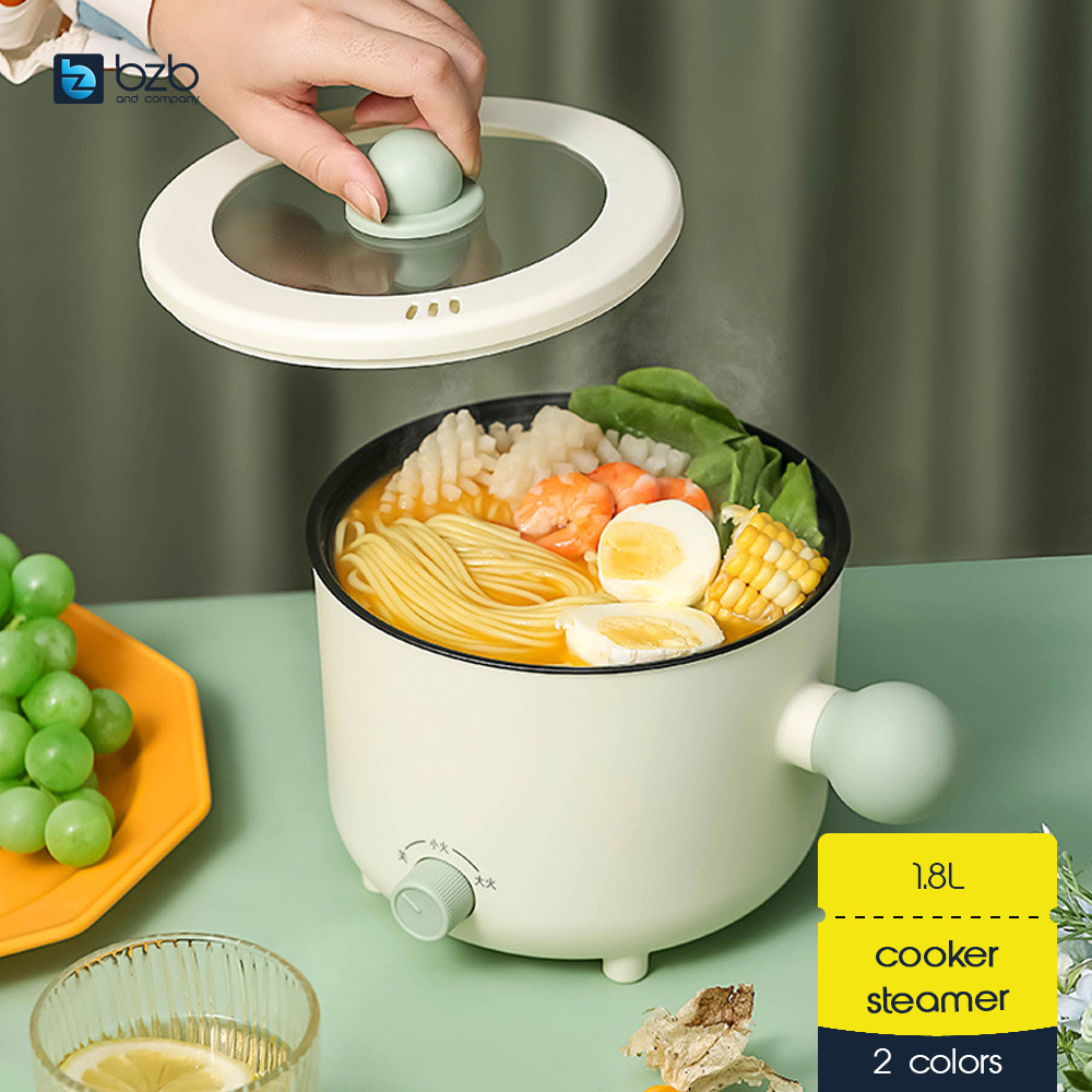 Marmite Électrique Portable 1.8L 450W - Hot Pot En Céramique Anti-Adhésive, 2 Vitesses, Parfaite Pour Ragoûts, Fritures Et Shabu Shabu