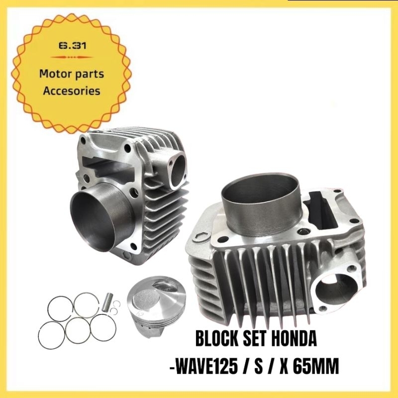 JLM ORIGINAL BRAND HONDA WAVE 125 65MM RACING BLOCK SET COMPLERTE ...