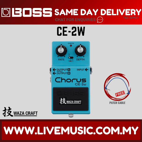 Boss CE-2W Waza Craft Chorus Guitar Effect Pedal (CE2W CE 2W) | Shopee ...