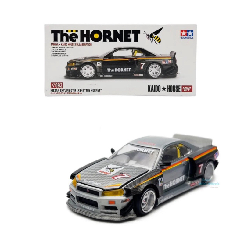 Mini GT Kaido House Tamiya Nissan Skyline GT-R R34 'The Hornet' KHMG093 Scala 1/64