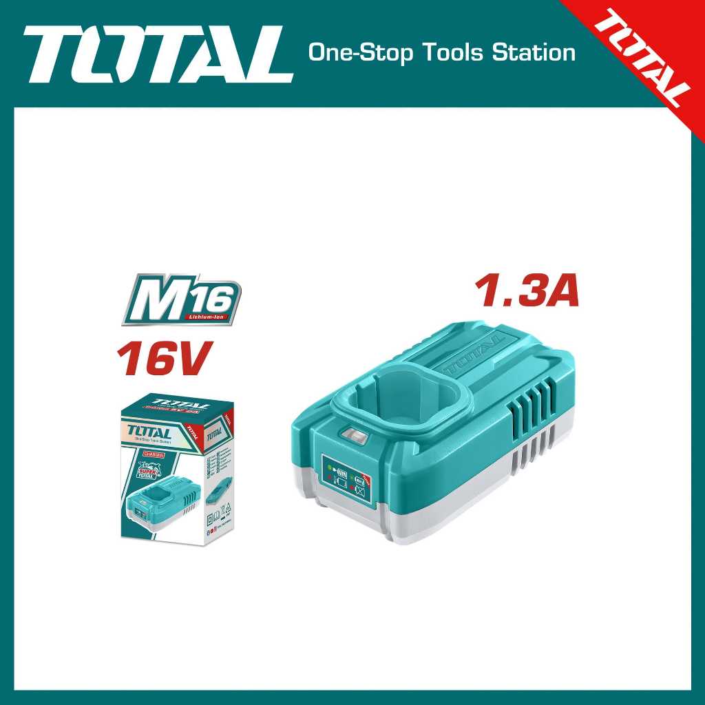 TOTAL M16 Battery charger TFCLI1613 | Shopee Malaysia