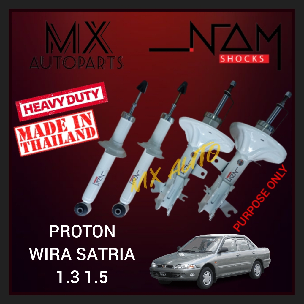 ( MADE IN THAILAND ) NAM HEAVY DUTY SHOCK ABSORBER PROTON WIRA SATRIA 1 ...