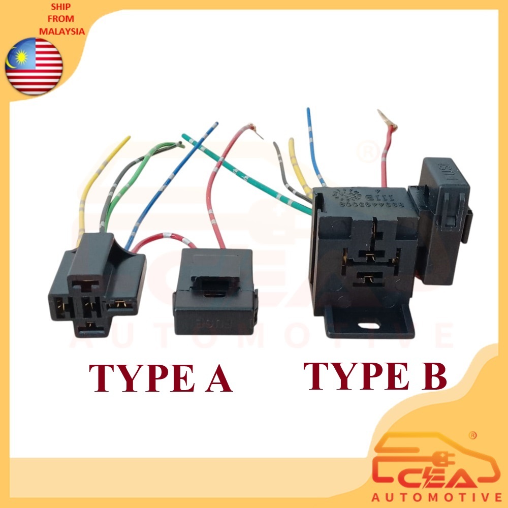 1 SET FUSE BOX WITH RELAY SOCKET | Shopee Malaysia