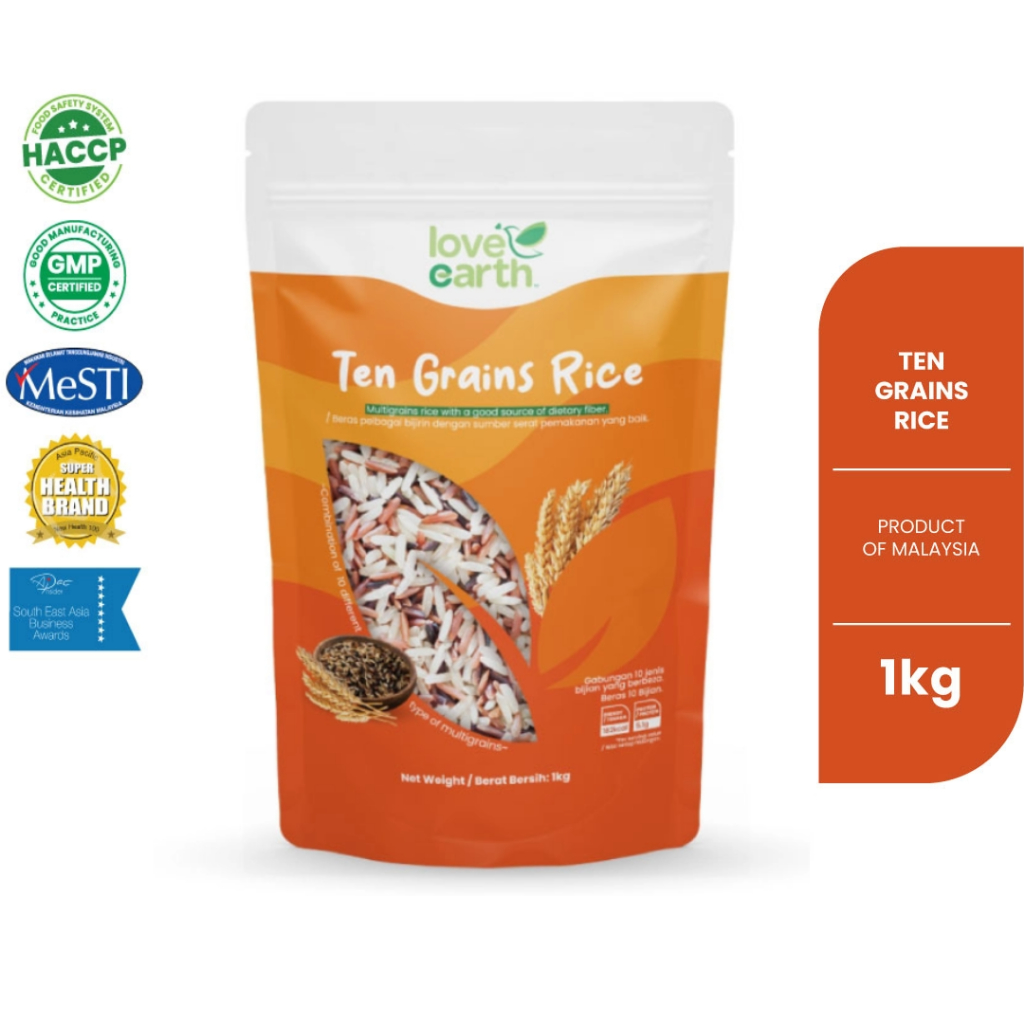 LOVE EARTH Ten Grains Rice 1kg | Shopee Malaysia