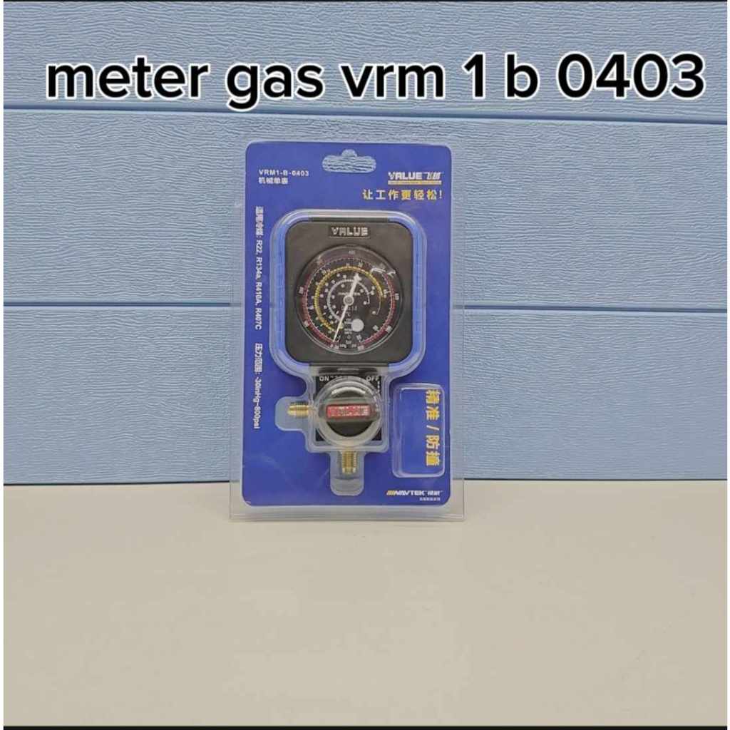 VALUE VRM1-B-0403 (HIGH SIDE) MANIFOLD GAUGE (SINGLE) GAS METER AIRCOND ...