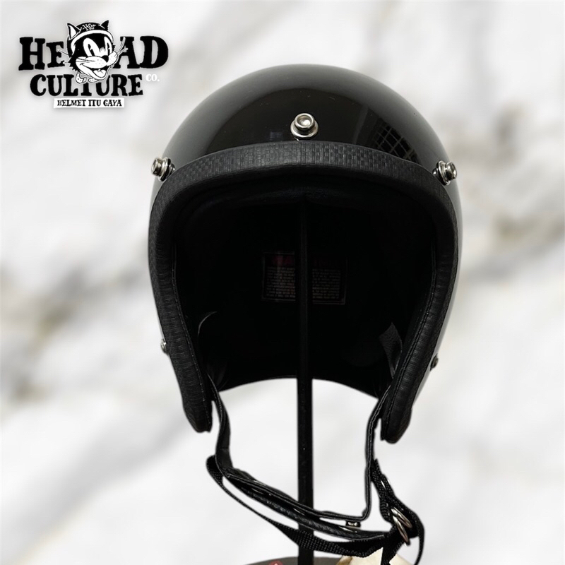 Slimhead Basic Hard Lining Classic Retro Helmet | Shopee Malaysia