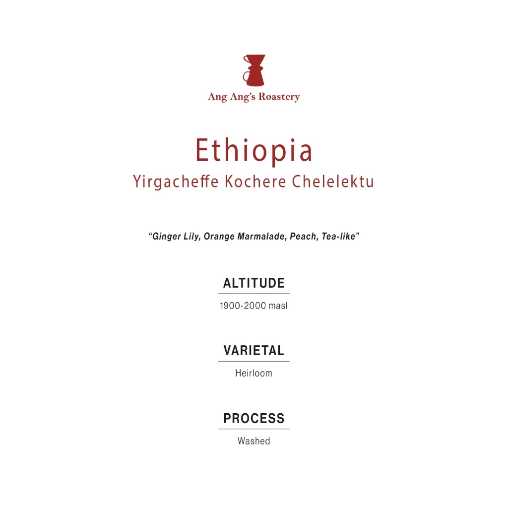 Ang Ang Roastery Limited Series - Ethiopia Yirgacheffe Kochere Chelelektu – specialty coffee beans Malaysia