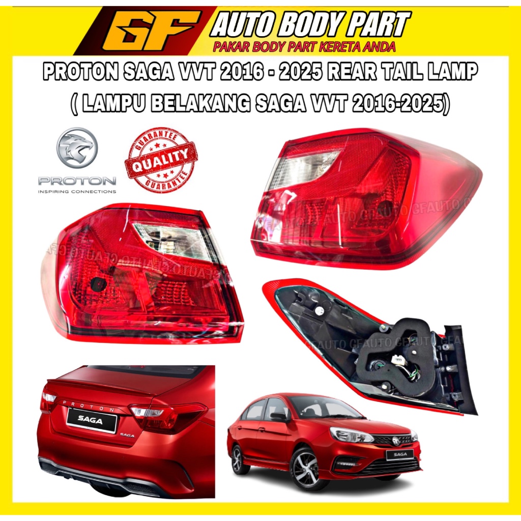 PROTON SAGA VVT 2016-2025 TAIL LAMP - LAMPU BELAKANG SAGA VVT 2016-2025 ...