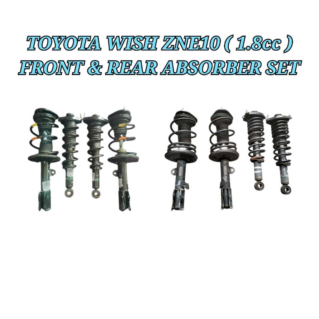 Shock Absorber Toyota Wish Legend ZNE10 03-08 1.8cc Front Rear Absorber ...