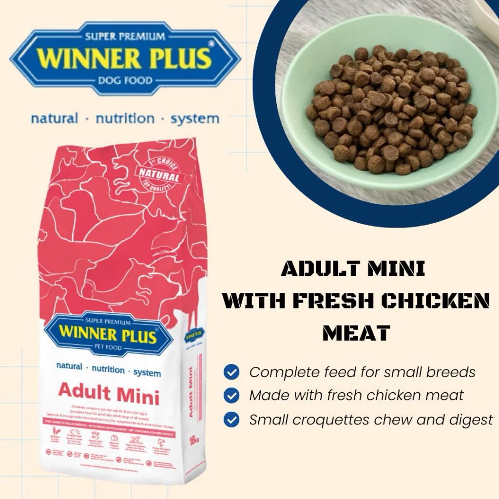 WINNER PLUS Adult Mini with fresh chicken meat 6KG | Shopee Malaysia