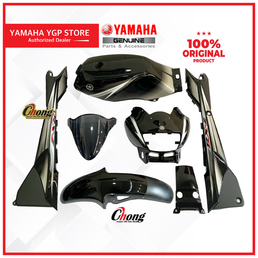 Yamaha RXZ Catalyzer (Hitam Skala) Body Cover Set & Graphic & Sticker ...