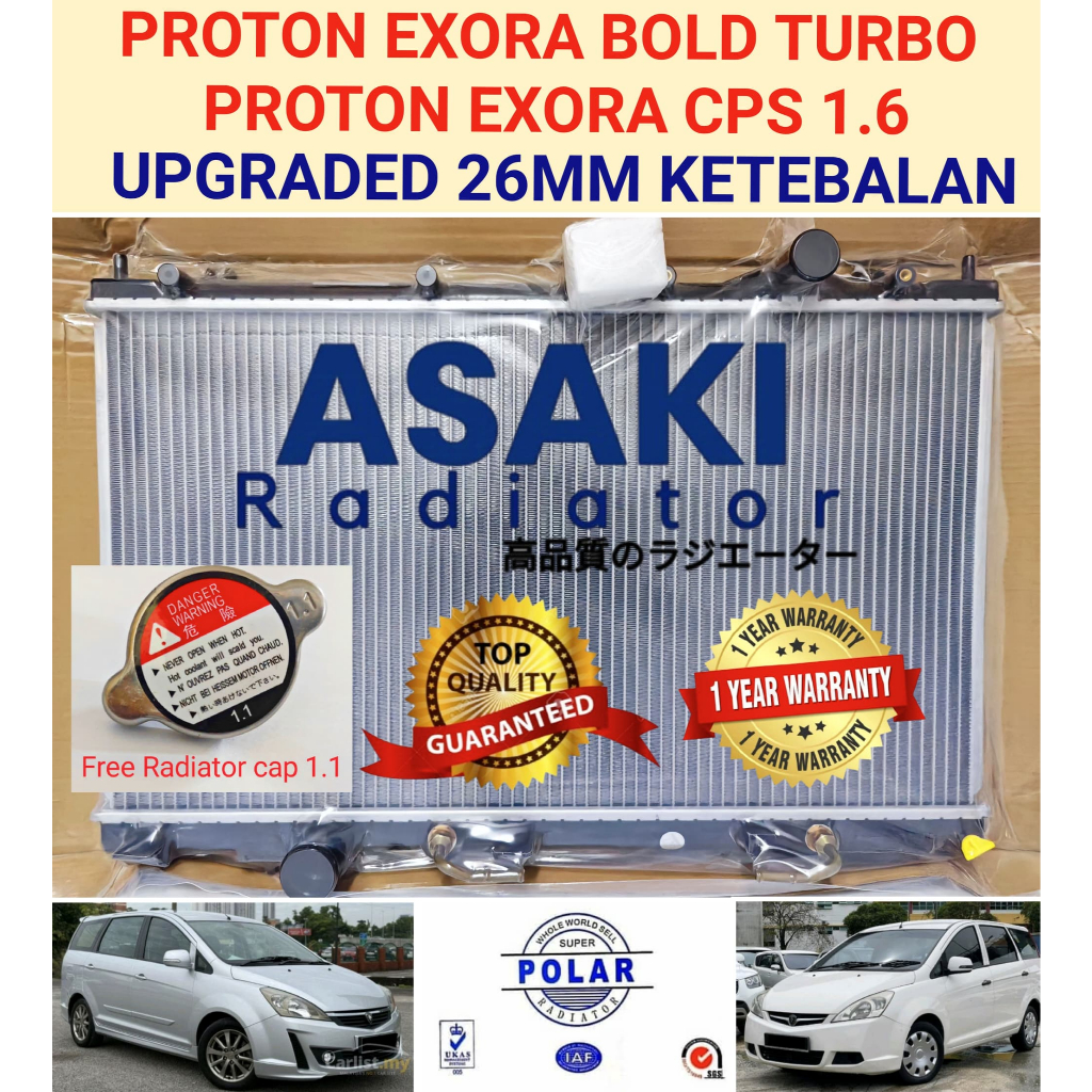 Proton Exora 1.6 cps /exora bold turbo radiator tangki air (Double ...