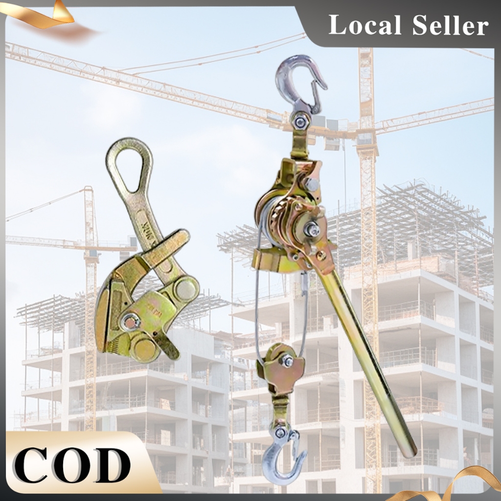 2 Ton Heavy Duty Ratchet Cable Puller Manual Wire Rope Tightener ...