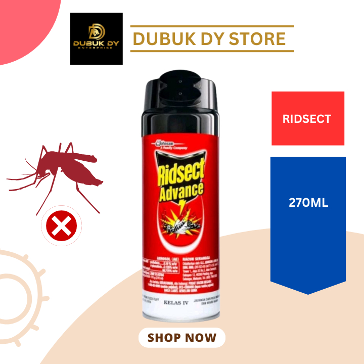 DIY RIDSECT ADVANCE 270ML SPRAY MEMBUNUH NYAMUK | Shopee Malaysia