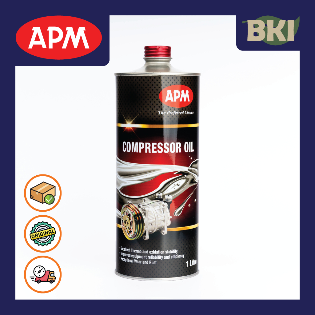 APM ORIGINAL 100% R134 COMPRESSOR OIL 8 (1LITER) - 0100 | Shopee Malaysia