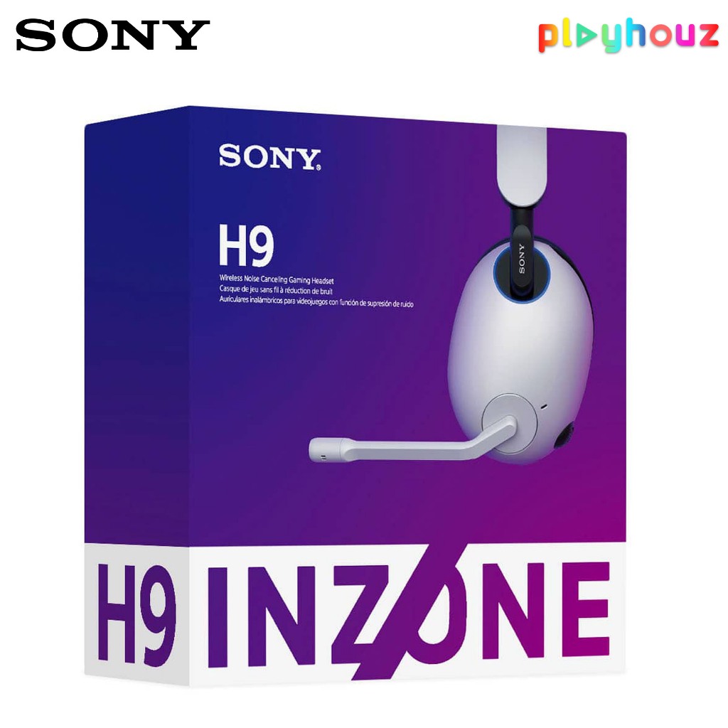 SONY INZONE H9 PS5 Wireless Noise Canceling Gaming Headset (White/Black ...