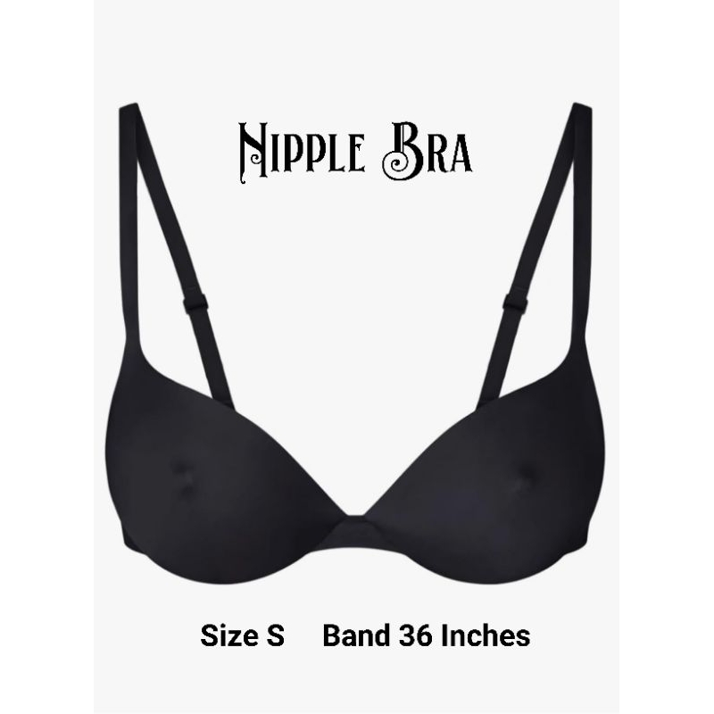 NIPPLE BRA ( Black) Size S Band 36 Inches WOMEN'S BRA | Shopee Malaysia