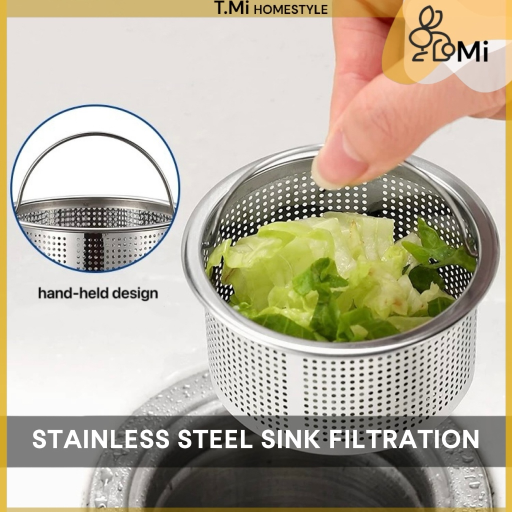 TMi Drainer 304 Stainless Steel Kitchen Sink Strainer Drainer Anti ...