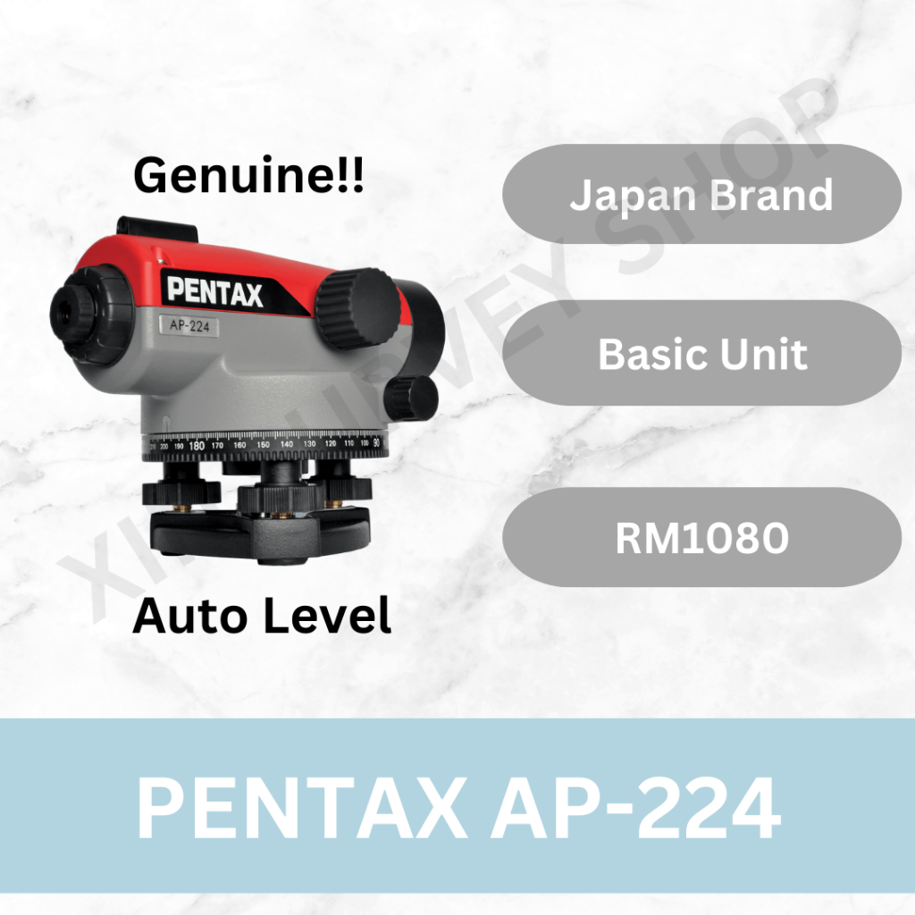Pentax AP-224 Automatic Level / AP224 / Autolevel / Dumpy Level / Level ...
