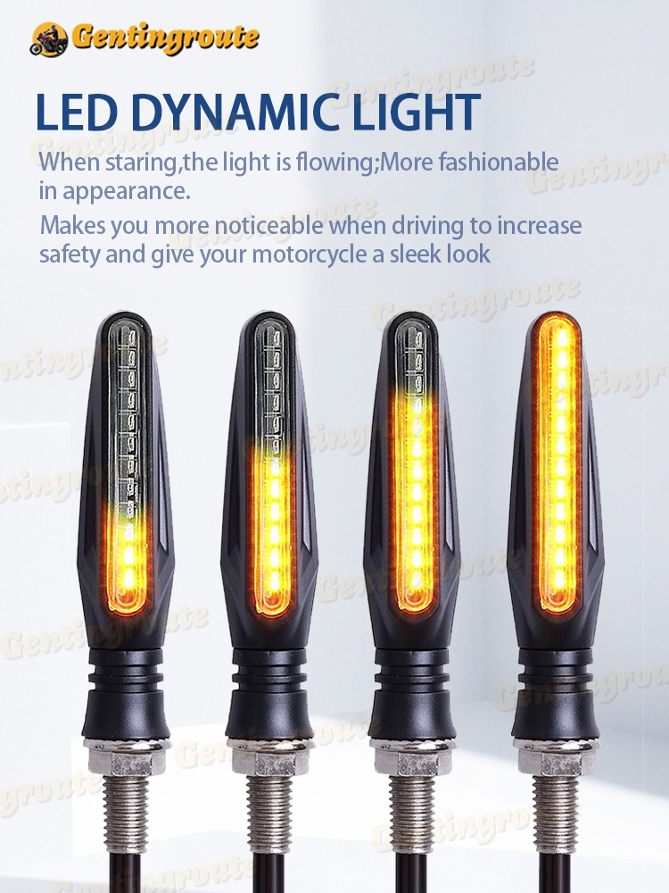 Universal LED Flowing Signal Light Indicator Turn Signal Lamp Dual ...