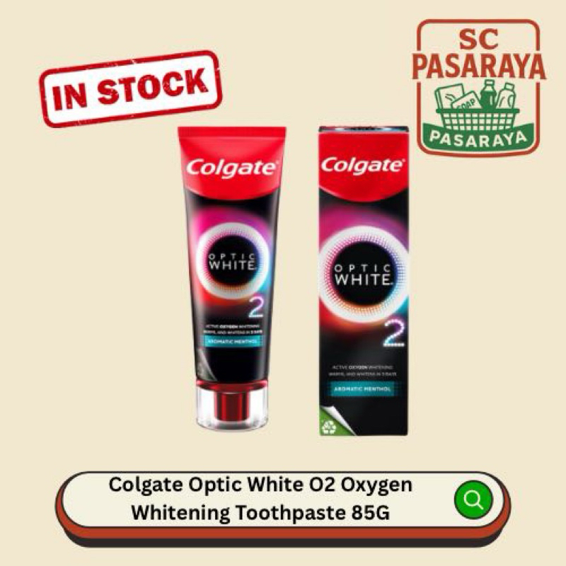 Colgate Optic White O2 Oxygen Whitening Toothpaste (85g) 1pcs | Shopee ...