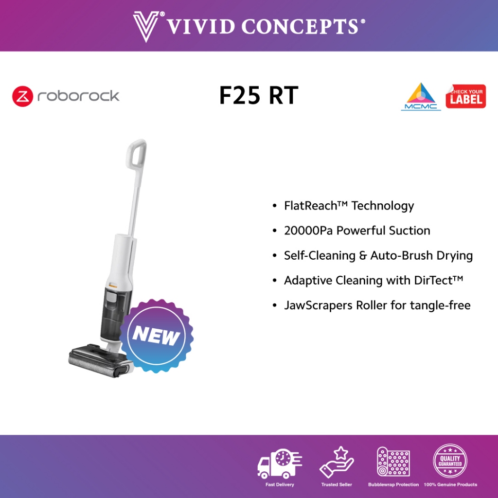 [New Arrival] Malaysia Set Roborock F25 RT Cordless Wet And Dry Vacuum