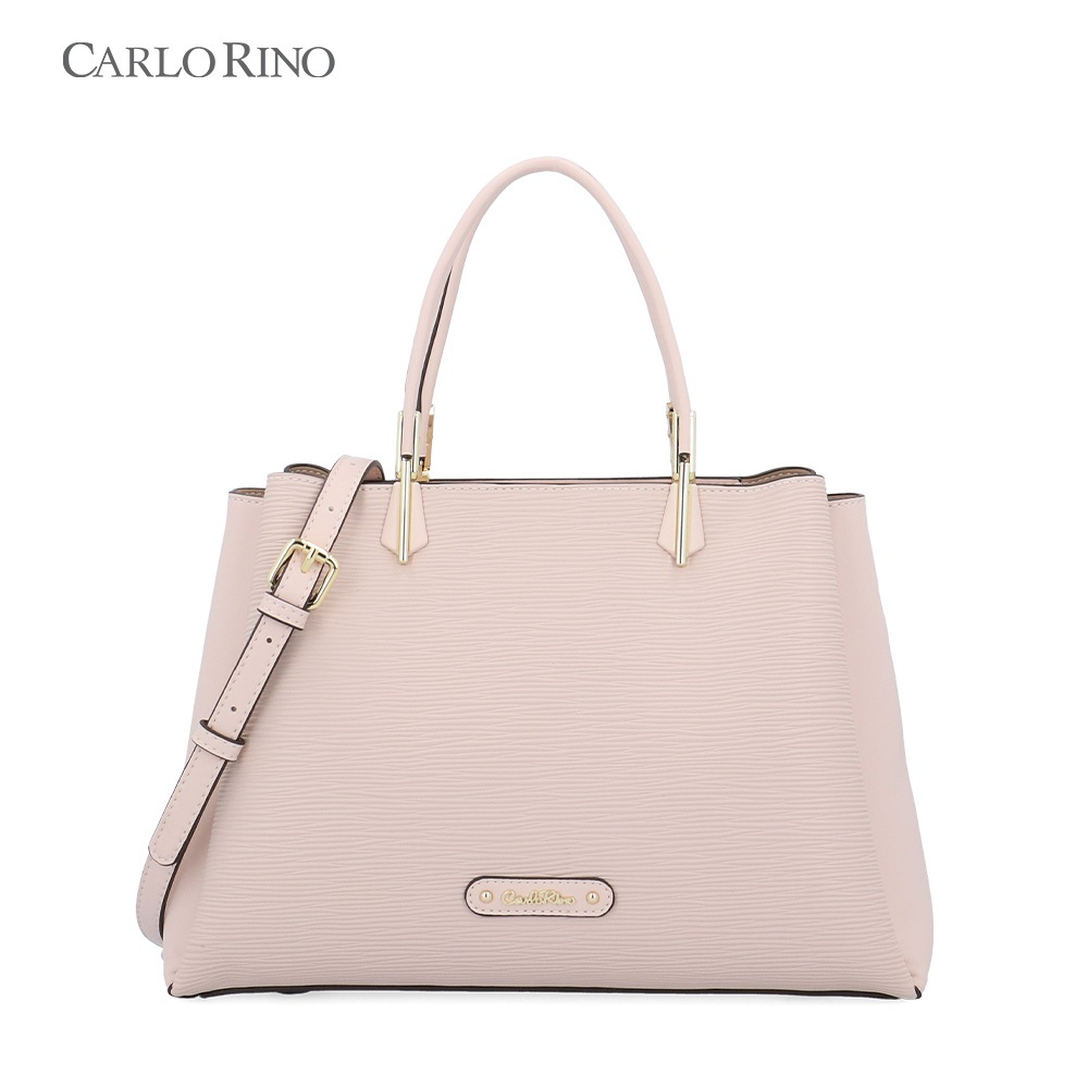 Carlo Rino Verona Tote Bag - Medium Beige | Shopee Malaysia