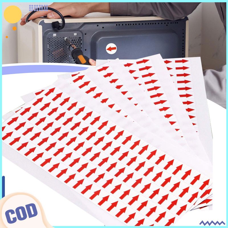 17600Pcs Red Small Arrow Stickers Defective product marking Rework red ...