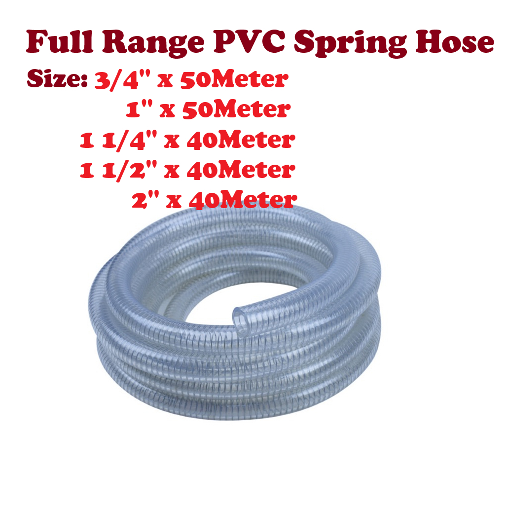 FULL RANGE ROLL UNIGAWA PVC SPRING HOSE | Shopee Malaysia