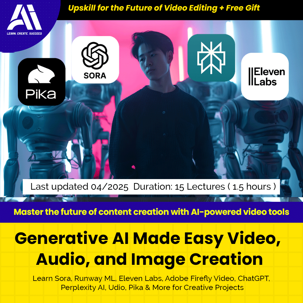 Learn AI Course- Generative AI Made Easy Video, Audio, and Image ...