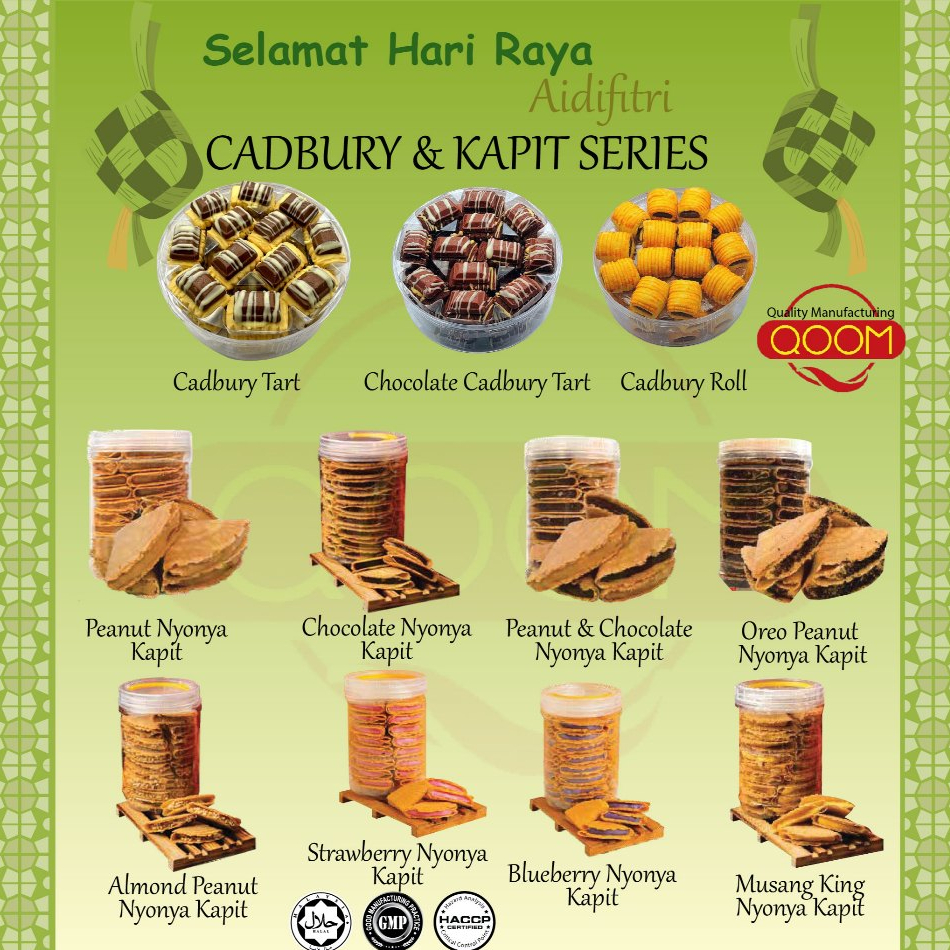 BISKUT RAYA KUIH RAYA COOKIES RAYA RASA RAYA 2025 CADBURY TART ROLL ...