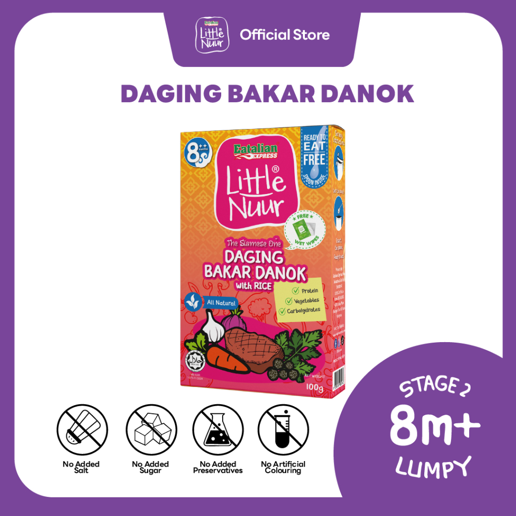 8m+ Bubur Nasi Daging Bakar Danok Baby Food Ready To Eat | Shopee Malaysia