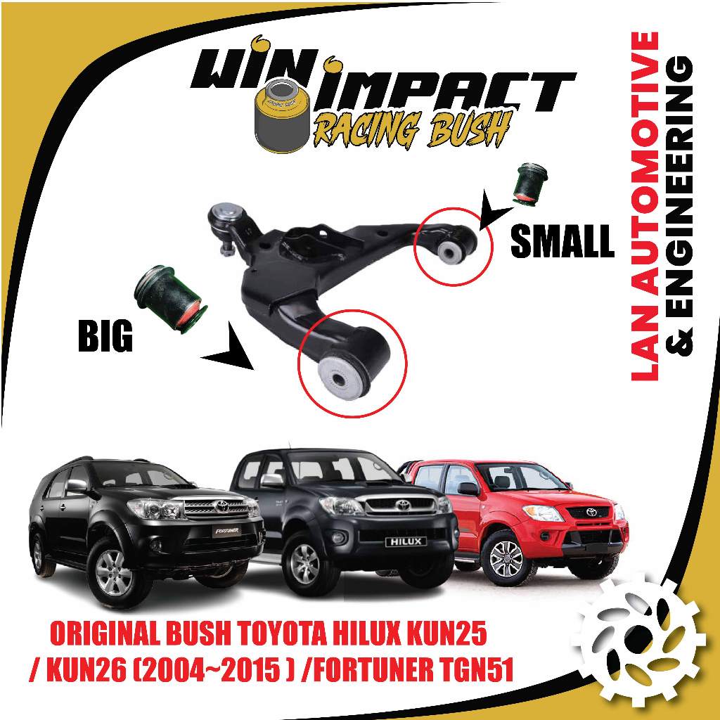 ORIGINAL BUSH TOYOTA HILUX KUN25 / KUN26 (2004~2015 ) /FORTUNER TGN51 ...