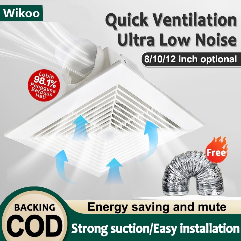 Ceiling Exhaust Fan VentilationFan kitchen 8/10/12/14 inch exzosfan ...