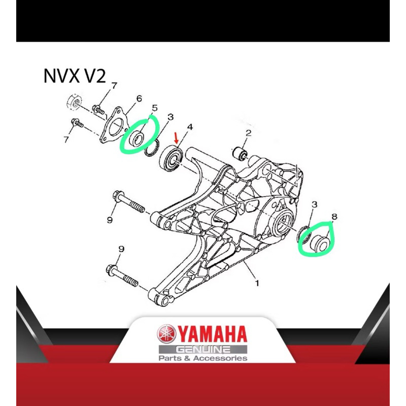 NMAX STAINLESS STEEL BUSH RIM BELAKANG FOR NMAX v1 TO NMAX v2 | Shopee ...