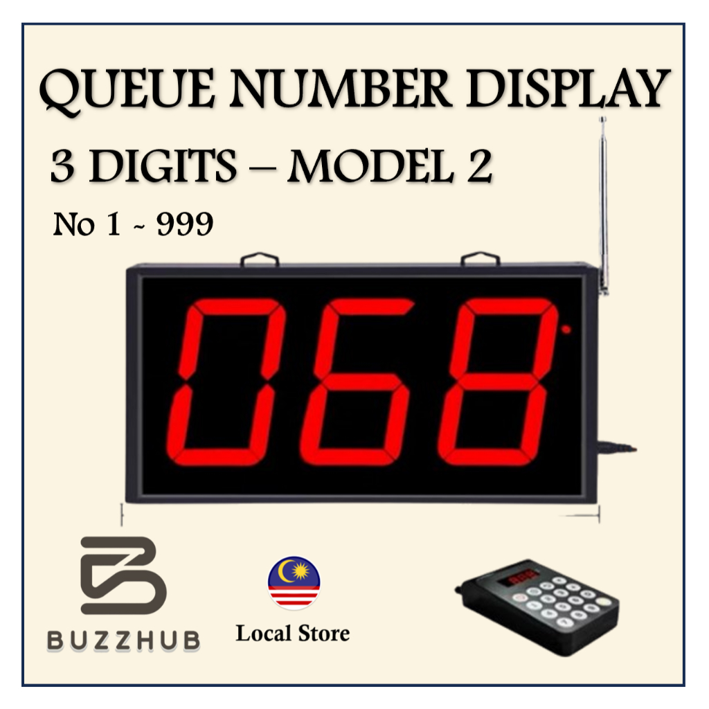 QUEUE NUMBER SYSTEM - WIRELESS NUMBERING QUEUE DISPLAY SYSTEM - F&B ...