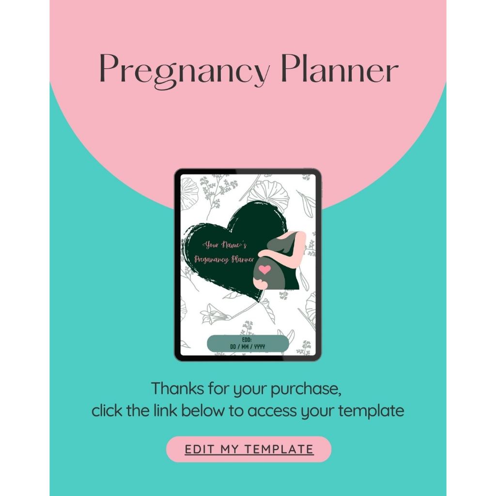 Canva - Pregnancy Planner Template (Editable + Printable) | Shopee Malaysia