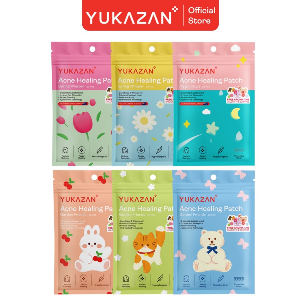 Yukazan Acne Healing Patch 20's | Cute Design Acne Patch | Pimple Acne ...