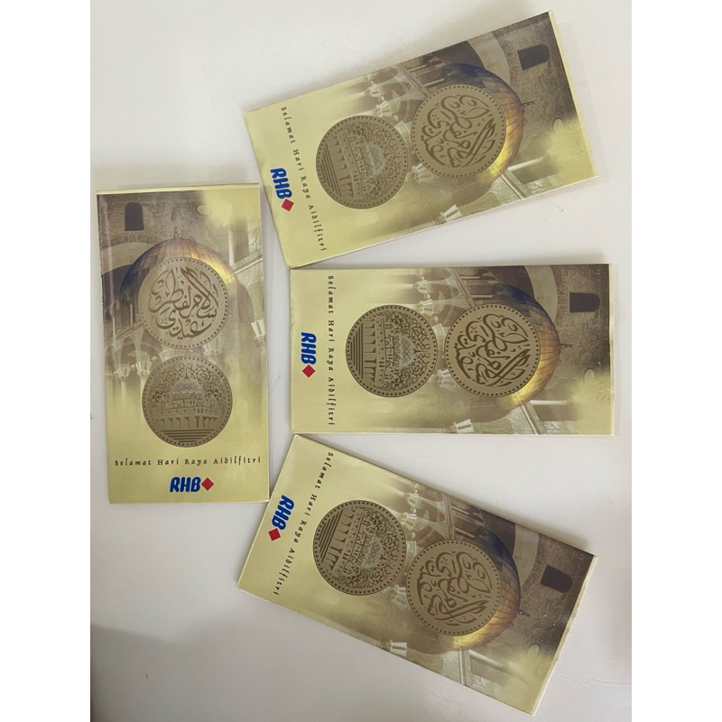Original | RAYA ] COLLECTION RHB | Sampul Raya 4 pcs (1 set) | Selamat ...