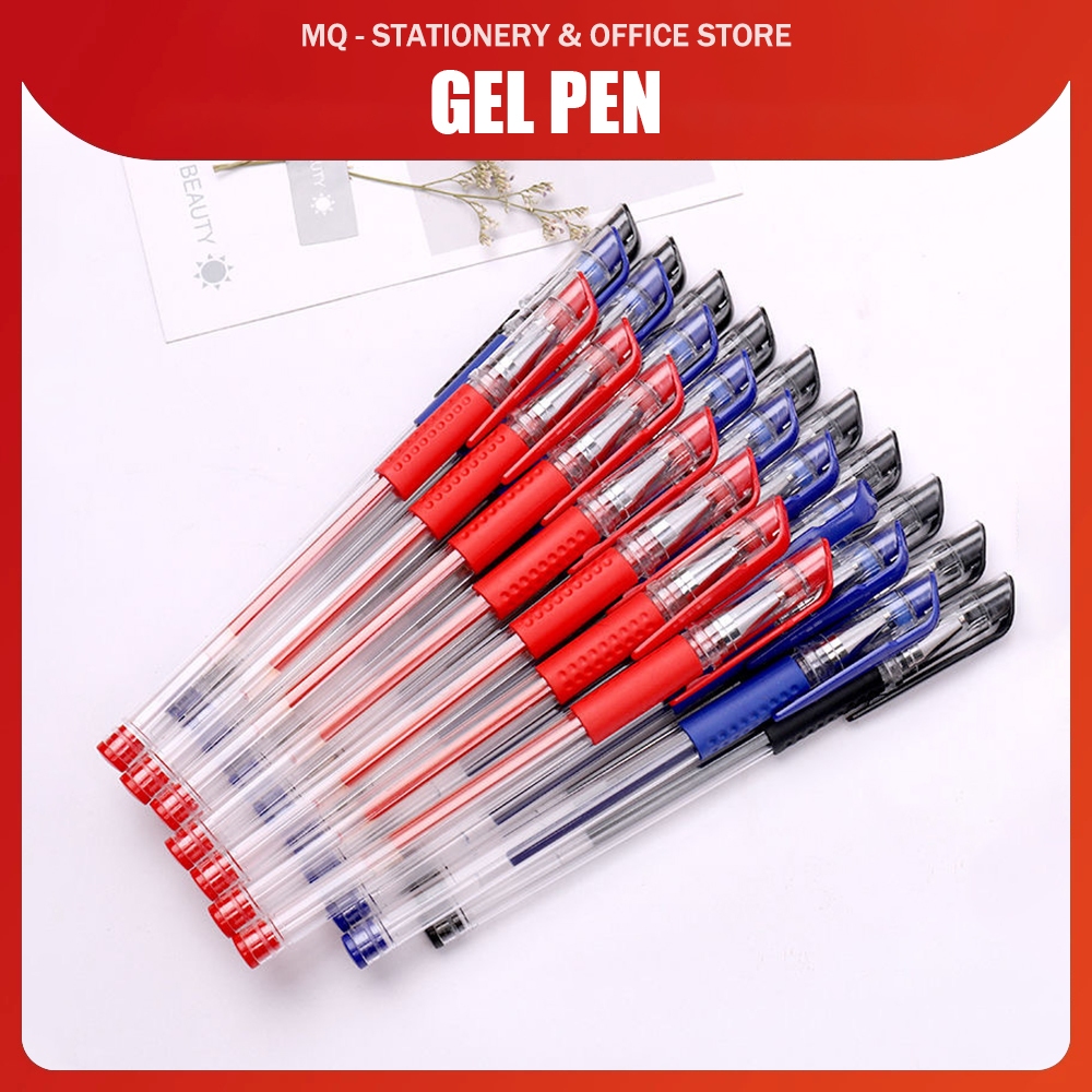(1Pc) 0.5mm Gel Pen Ball Point Student Office Stationary 中性笔 水笔 圆珠笔 ...