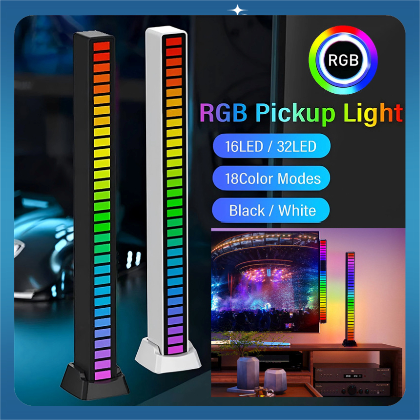 LED RGB Strip Light Spectrum Audio Music Voice Activated Light Music ...