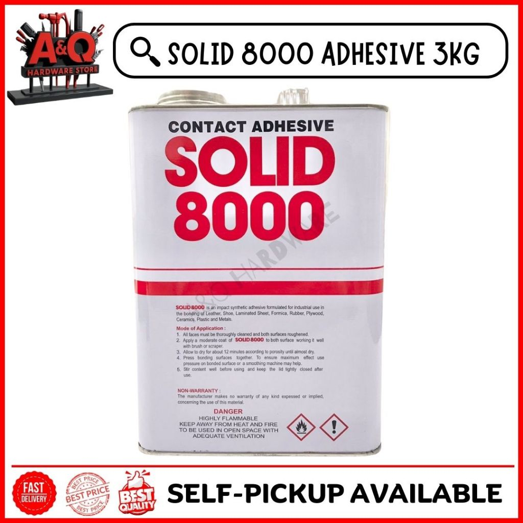 CONTACT ADHESVIVE SOLID 8000 - 3KG | Shopee Malaysia