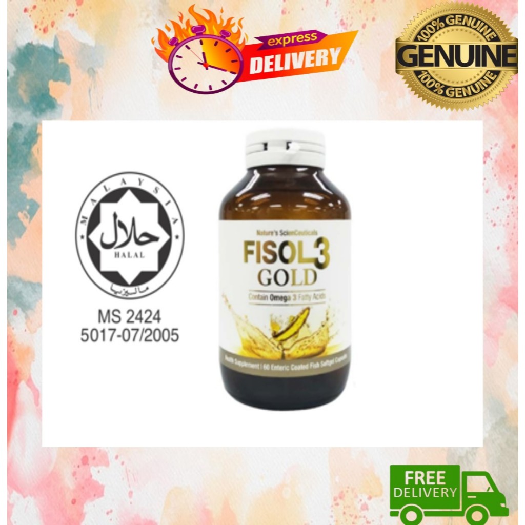FISOL 3 GOLD OMEGA 3 ENTERIC COATED FISH SOFTGELS 60'S | Shopee Malaysia