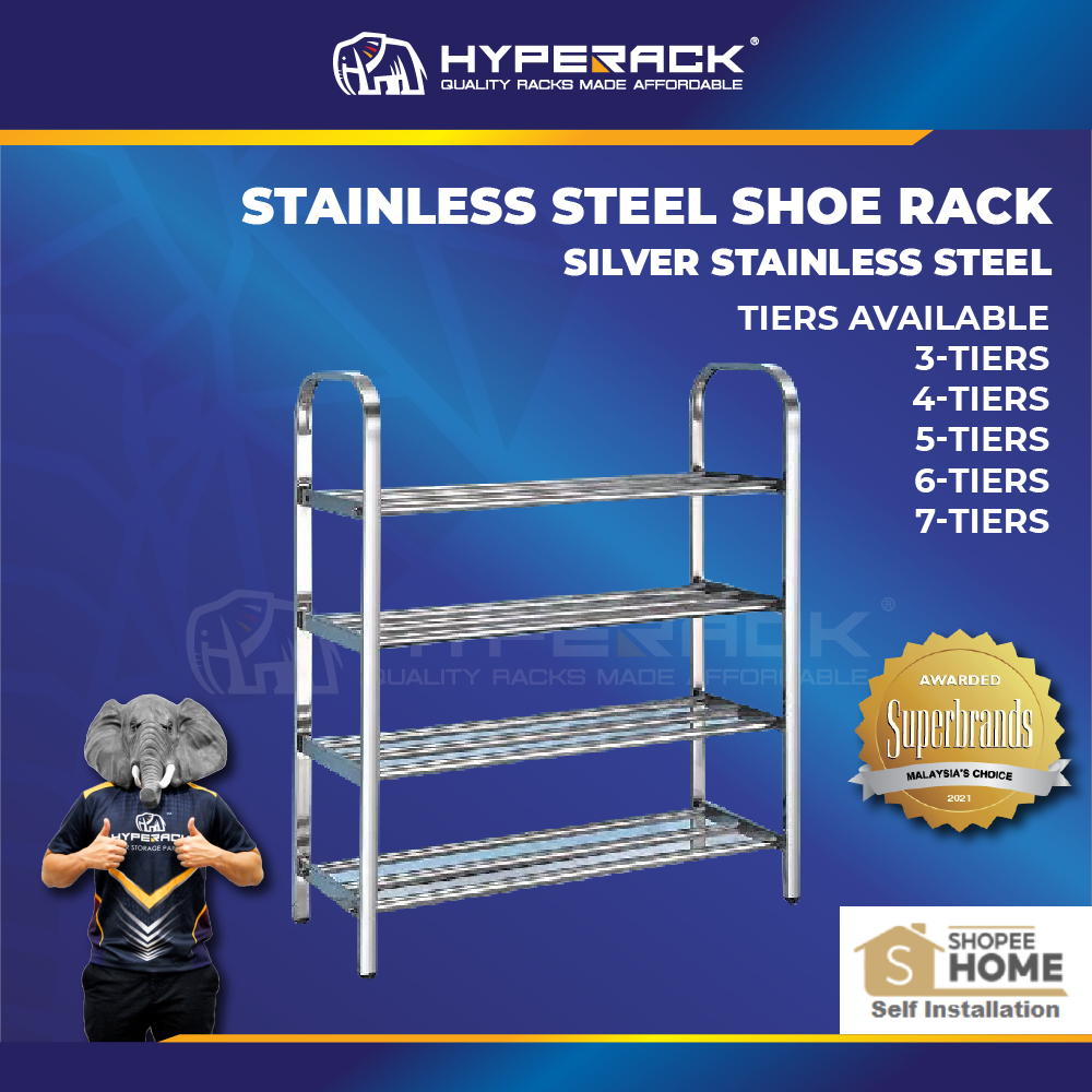 HYPERACK ™️[Ready Stock] Rak Kasut Stainless Steel Rack Shoe Rack